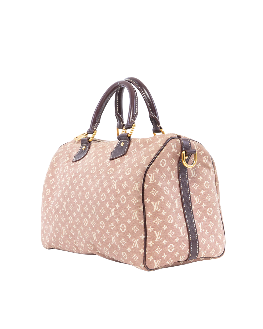 LV SPEEDY BAND MINILIN 30 PINK DENIM MONOGRAM GHW 0021