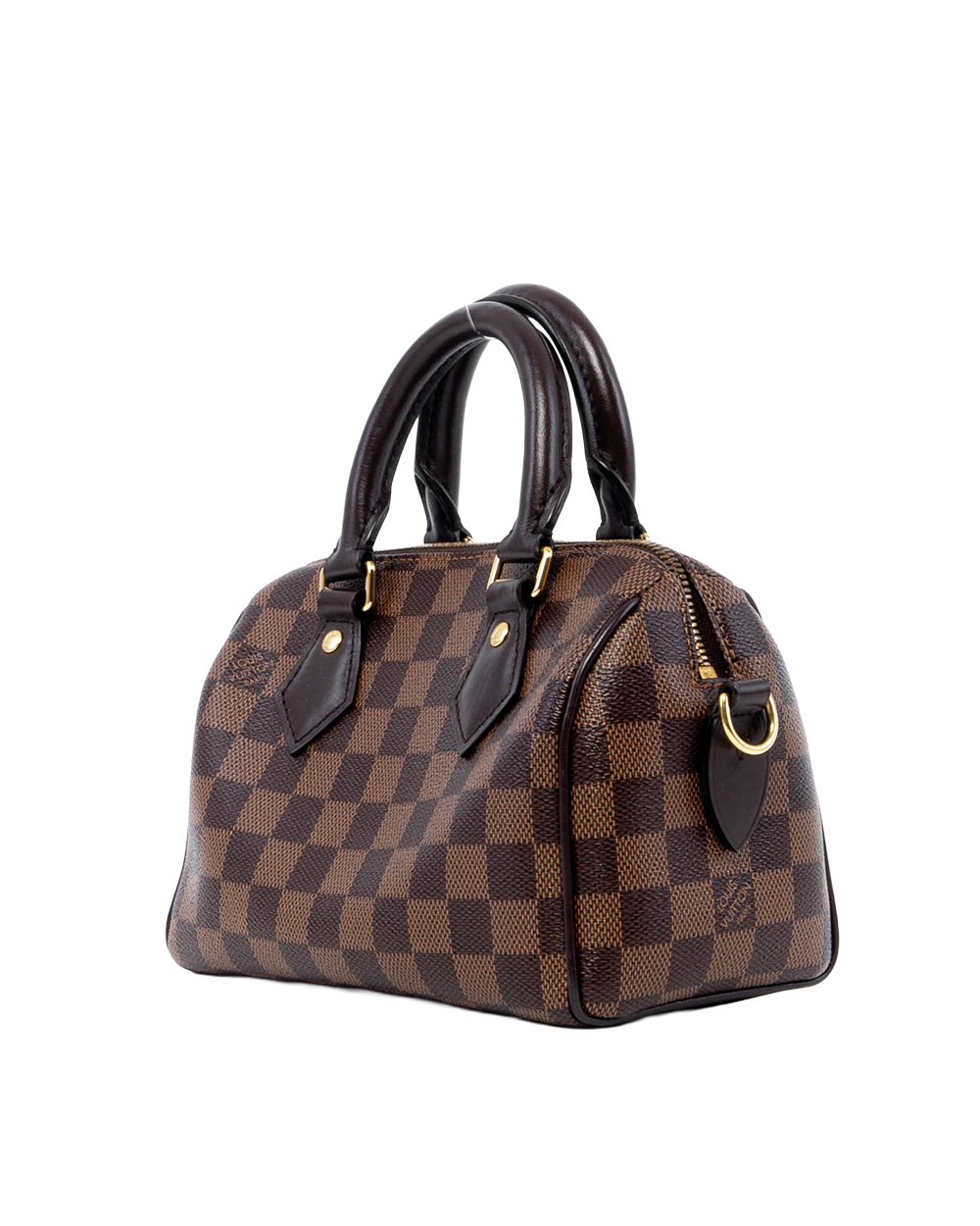 LV SPEEDY BANDOULIERE 20 BROWN DAMIER CANVAS GHW MICROCHI 05601