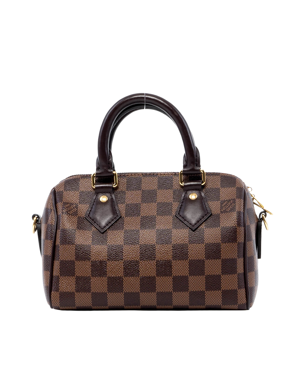 LV SPEEDY BANDOULIERE 20 BROWN DAMIER CANVAS GHW MICROCHI 05603