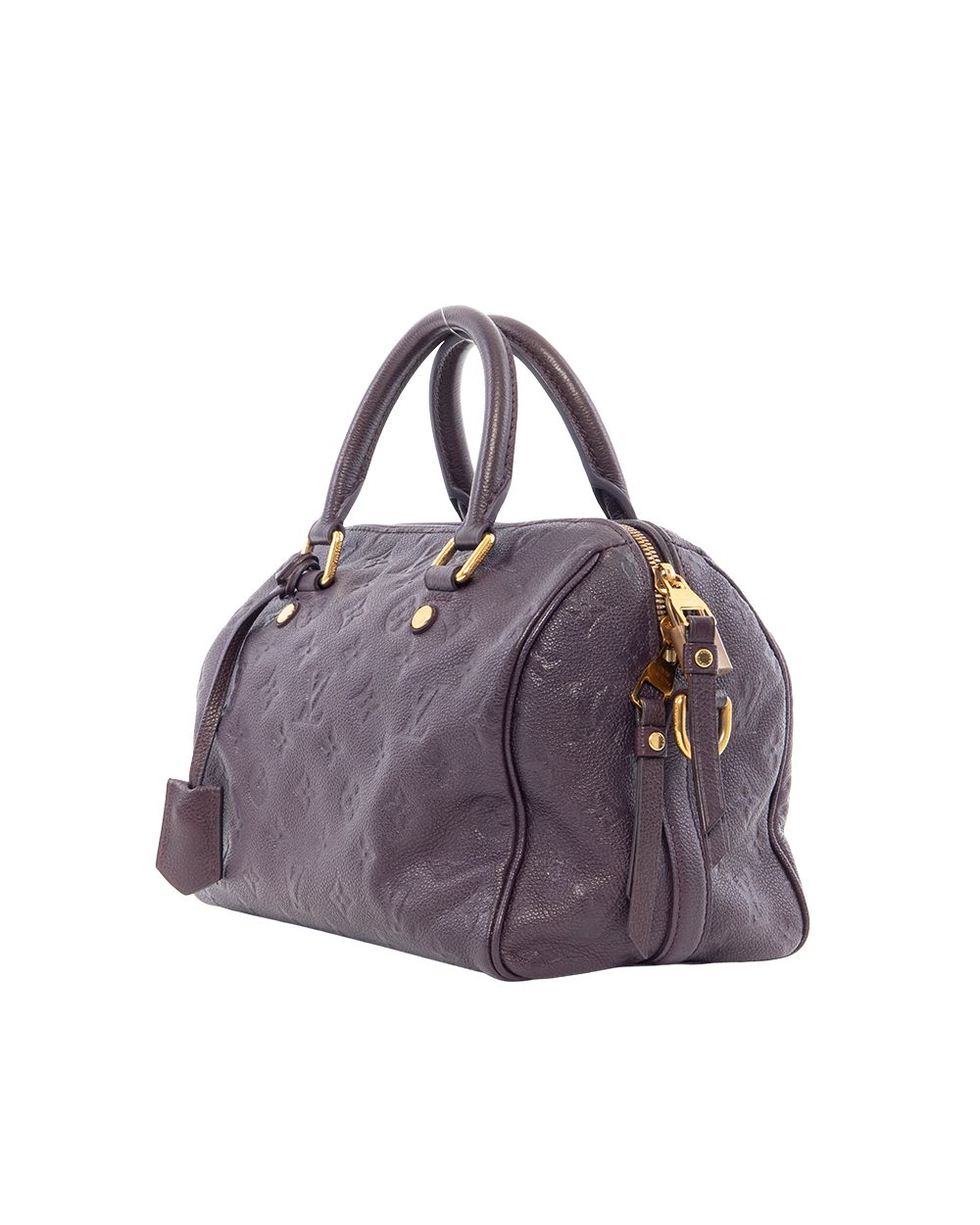 LV SPEEDY BANDOULIERE 25 PURPLE MONOGRAM EMPREINTE GHW SP5112 6226