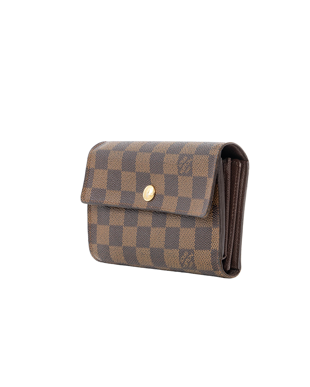 LV TRI FOLD WALLET MEDIUM BROWN DAMIER CANVAS GHW SP3057 0417