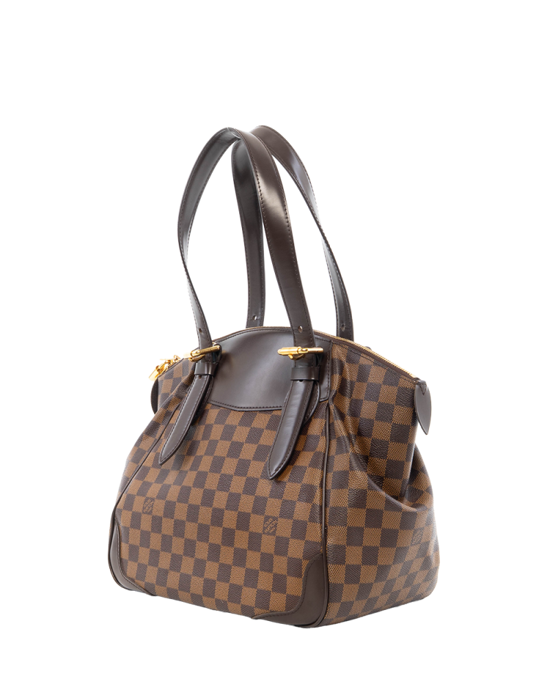 LV VERONA MM BROWN DAMIER CANVAS GHW V10191 7429