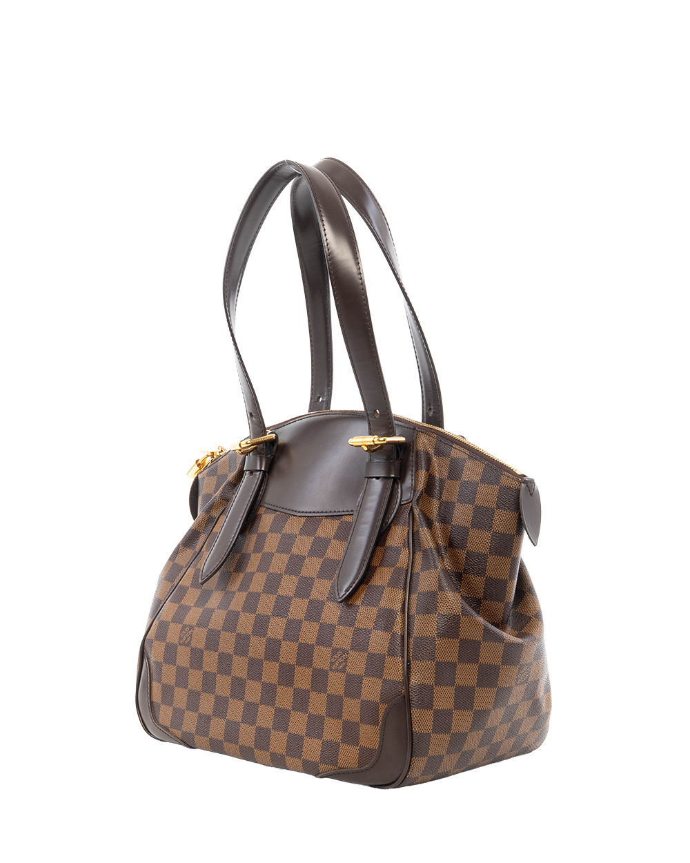 LV VERONA MM BROWN DAMIER CANVAS GHW V10191 7429