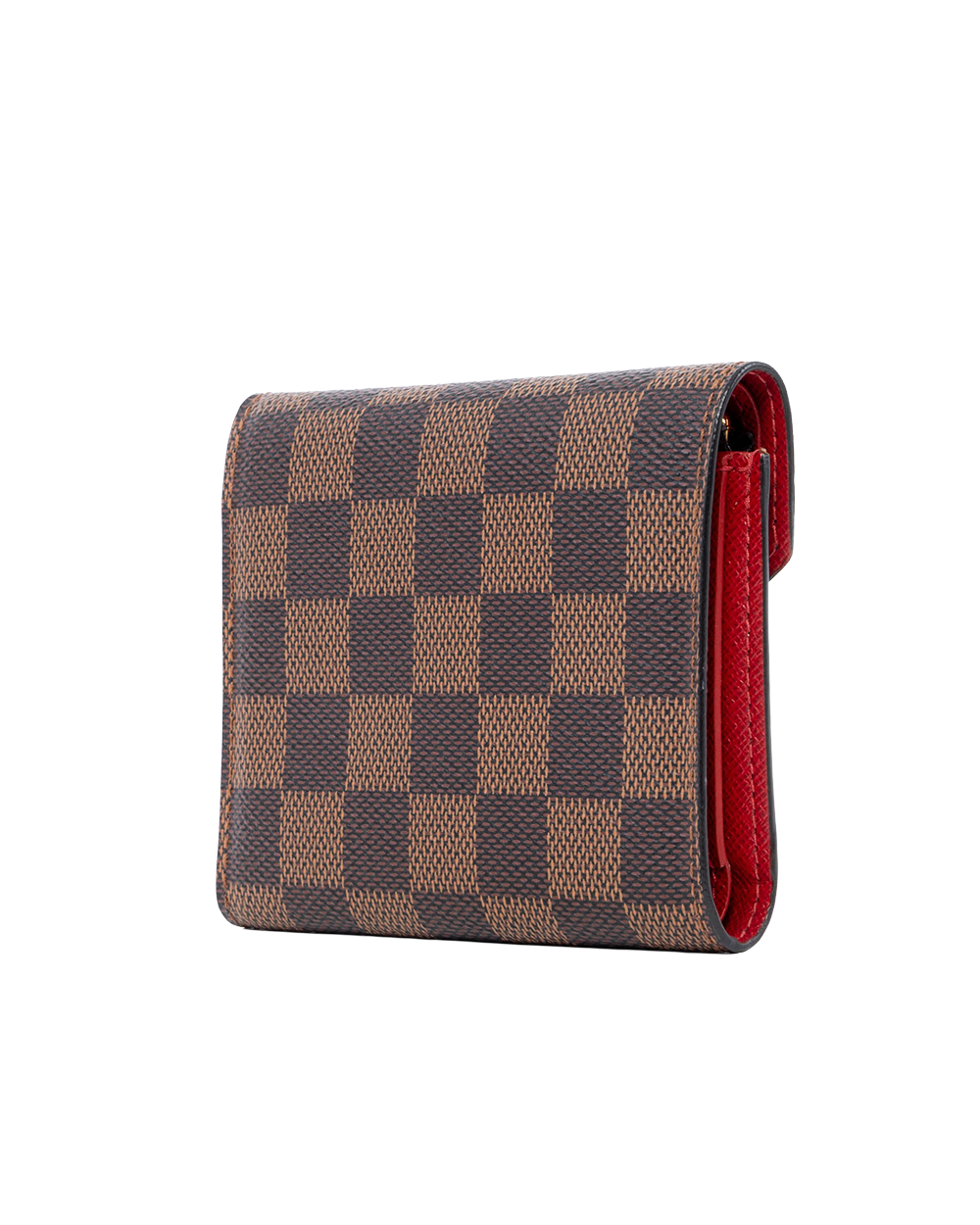 LV VICTORINE WALLET SHORT BROWN RED DAMIER CANVAS GHW MI3179 03622
