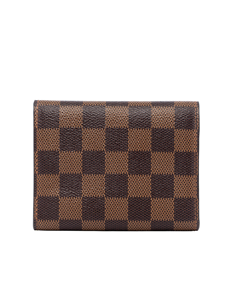 LV VICTORINE WALLET SHORT BROWN RED DAMIER CANVAS GHW MI3179 03623