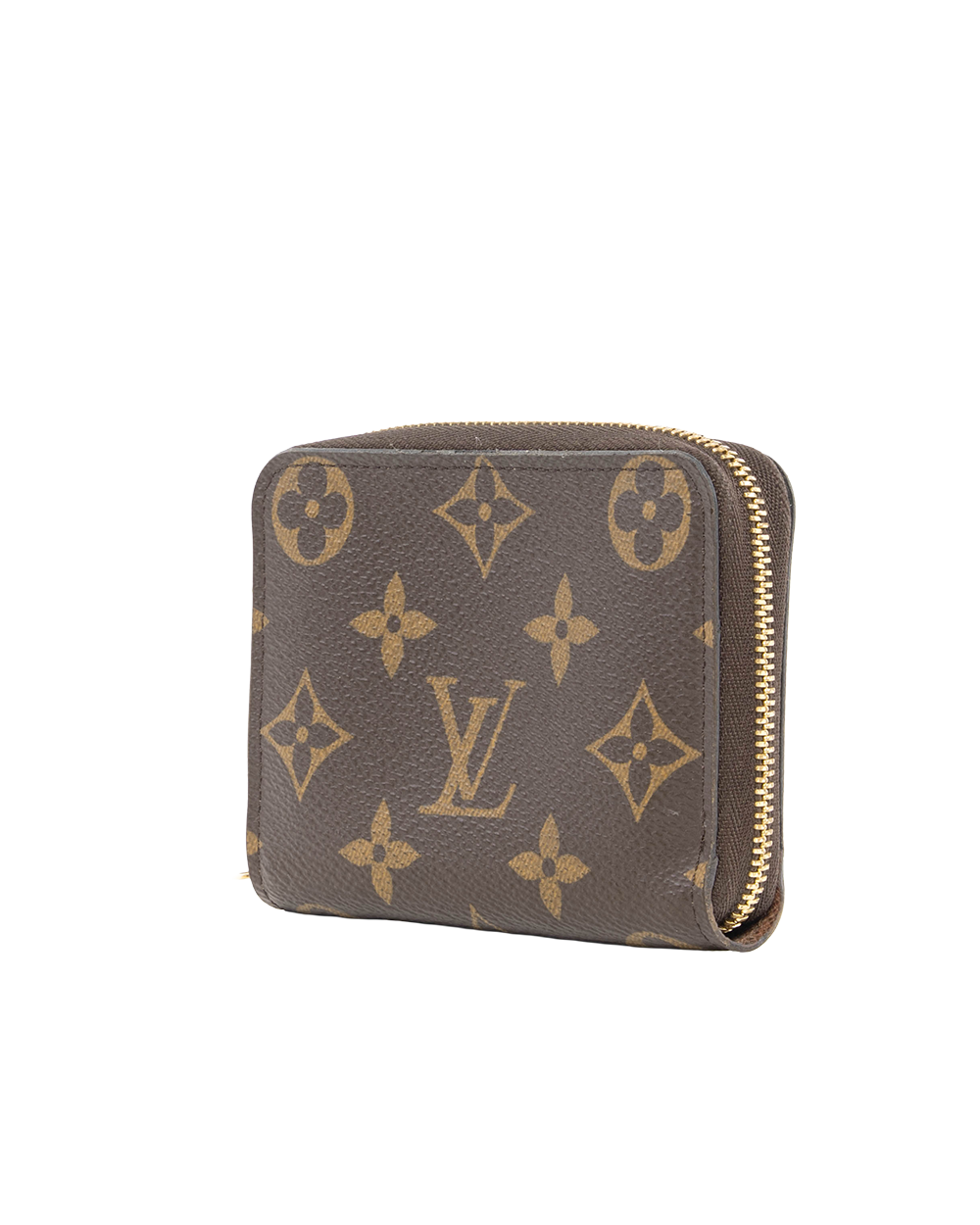 LV ZIPPING WALLET SHORT BROWN MONOGRAM CANVAS GHW RA5210 5144