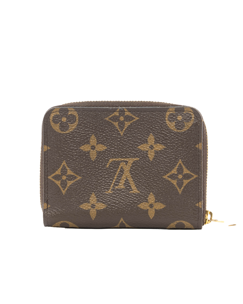 LV ZIPPING WALLET SHORT BROWN MONOGRAM CANVAS GHW RA5210 5146