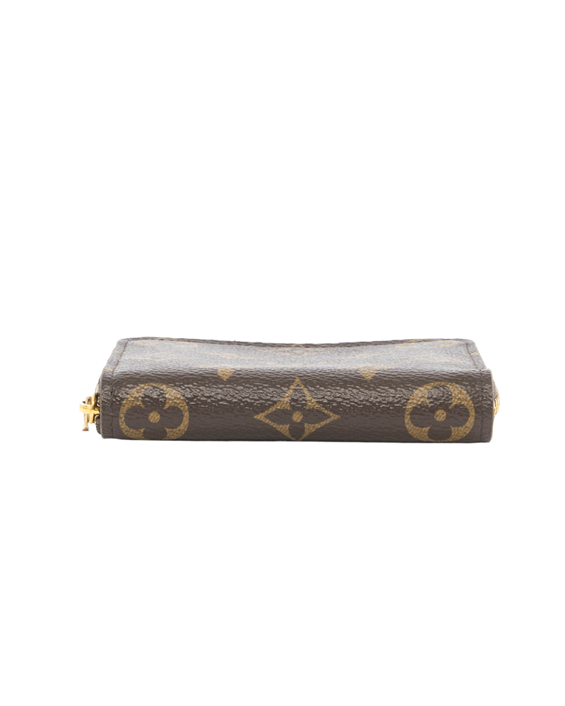 LV ZIPPING WALLET SHORT BROWN MONOGRAM CANVAS GHW RA5210 5147