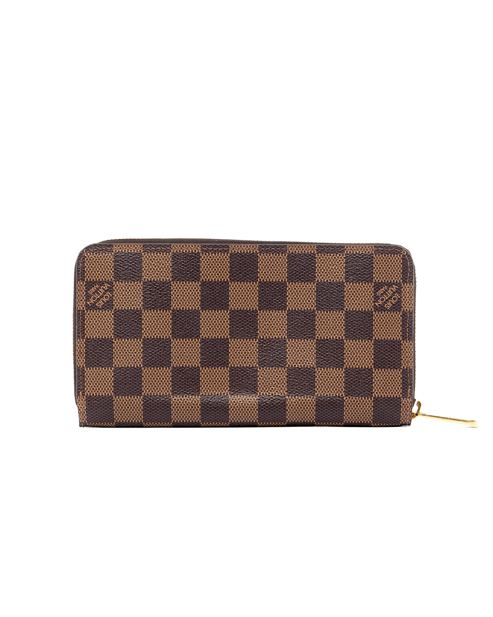 LV ZIPPY WALLET LONG BROWN DAMIER CANVAS GHW GI1220 03590