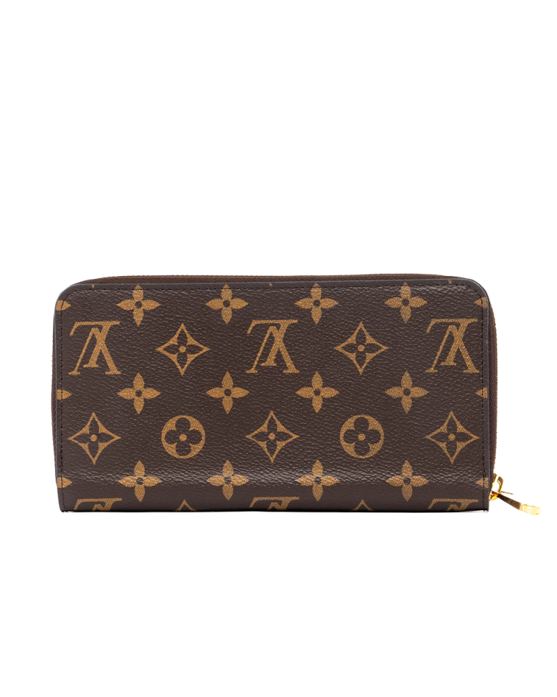 LV ZIPPY WALLET LONG BROWN RED MONOGRAM CANVAS GHW CA1159 03746