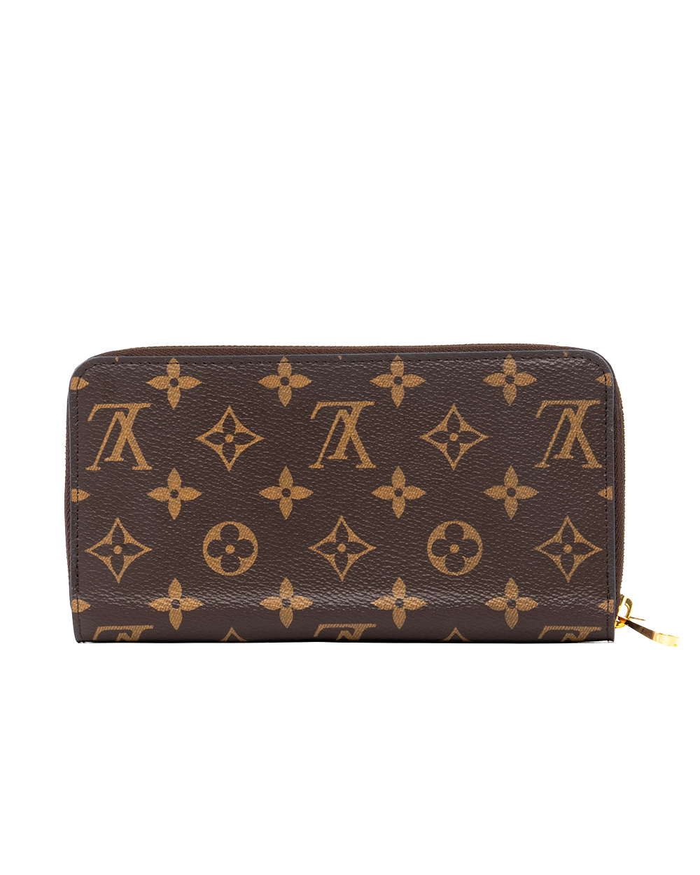 LV ZIPPY WALLET LONG BROWN RED MONOGRAM CANVAS GHW CA1159 03746