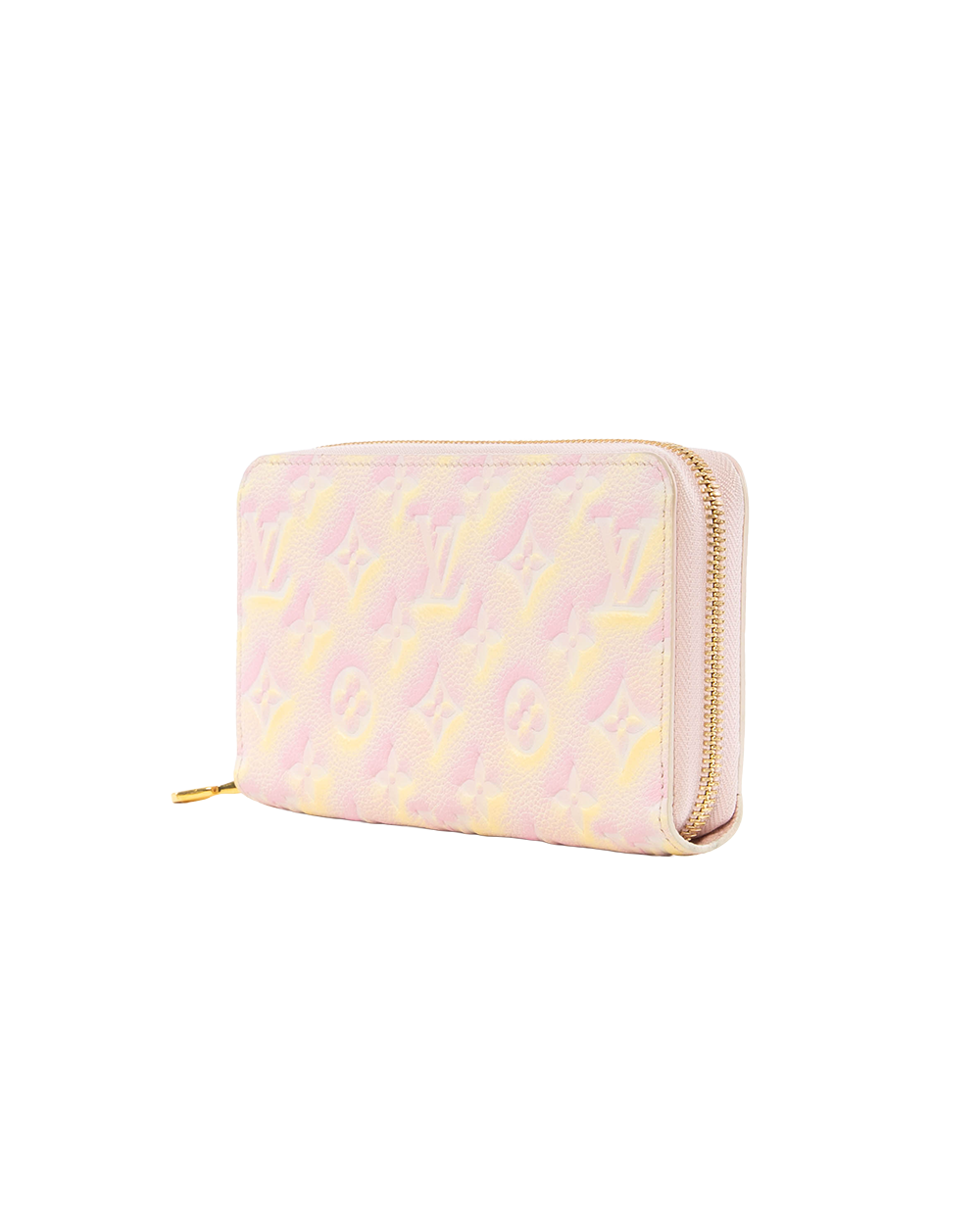 LV ZIPPY WALLET LONG PINK YELLOW STARDUST EMPREINTE GHW MICROCHIP 5054