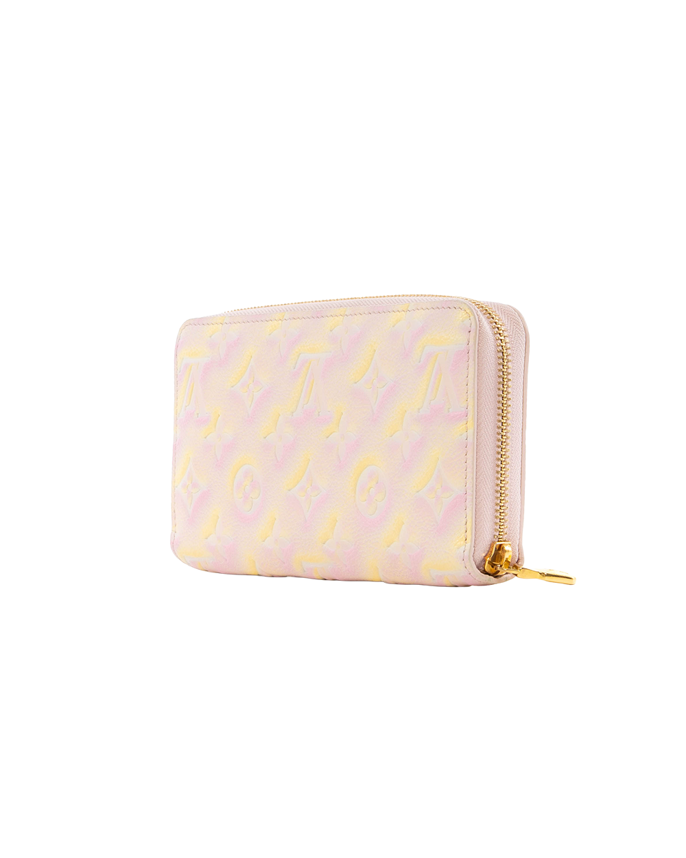 LV ZIPPY WALLET LONG PINK YELLOW STARDUST EMPREINTE GHW MICROCHIP 5055
