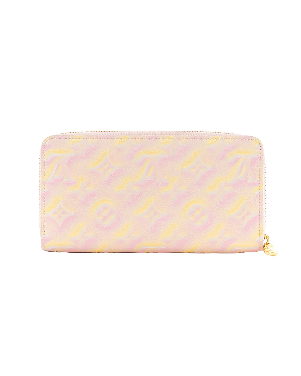 LV ZIPPY WALLET LONG PINK YELLOW STARDUST EMPREINTE GHW MICROCHIP 5056