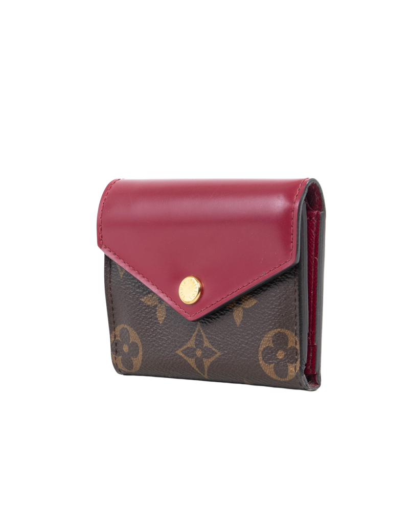 LV ZOE SHORT BROWN BURGANDY MONOGRAM CANVAS GHW MI0211 5417