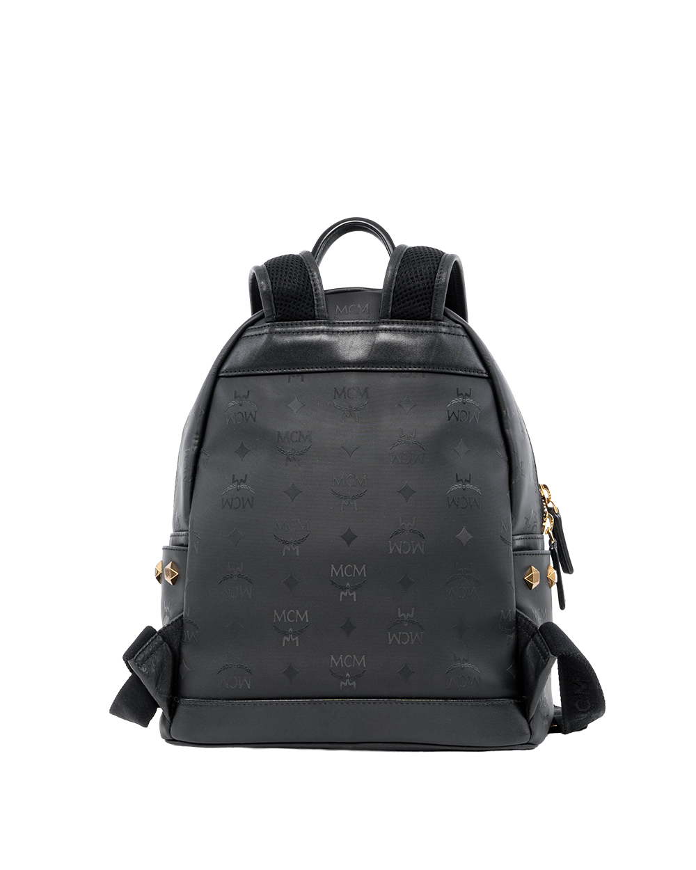 MCM BACKPACK BLACK CANVAS GHW MMK6SVH44BK001 02266