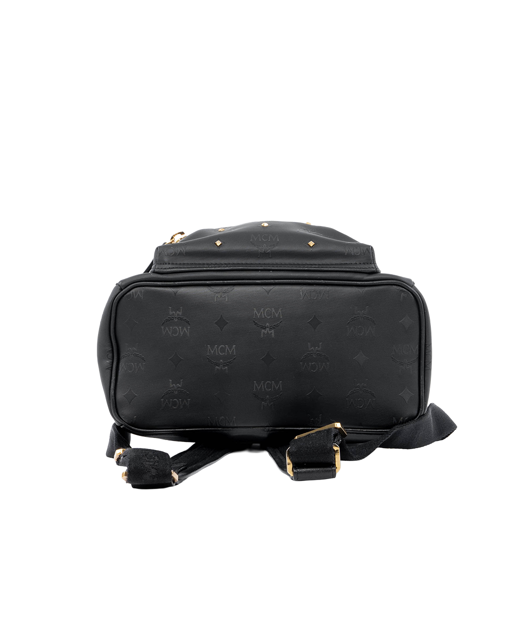 MCM BACKPACK BLACK CANVAS GHW MMK6SVH44BK001 02267