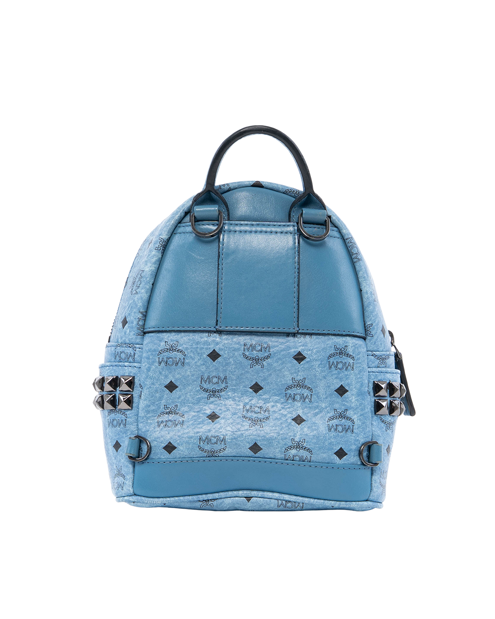 MCM BACKPACK MINI BLUE CANVAS SHW MMK5SVE92LE001 0060