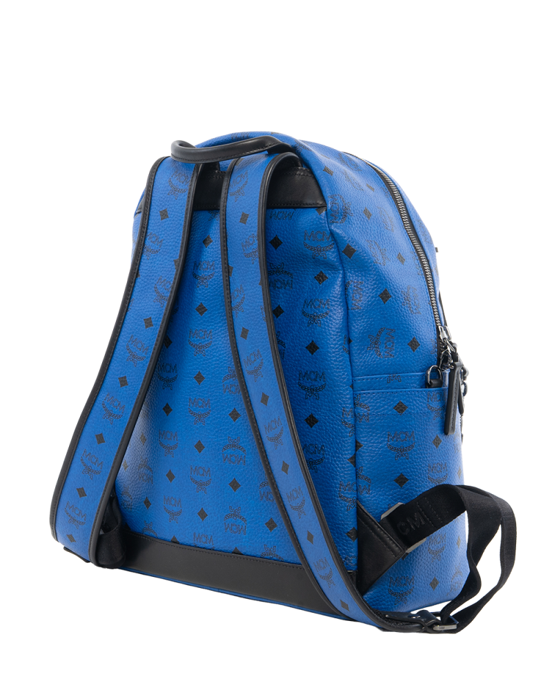 MCM BACKPACK ROCKSTUD LARGE BLUE BLACK SHW MMK5AXL69LM001 6915