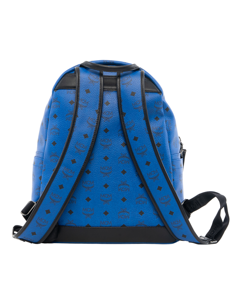 MCM BACKPACK ROCKSTUD LARGE BLUE BLACK SHW MMK5AXL69LM001 6916