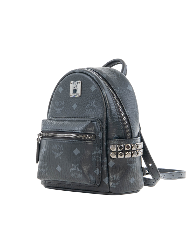 MCM BACKPACK ROCKSTUD MINI BLACK CALF BHW MMK AAVE13 BK001 7120