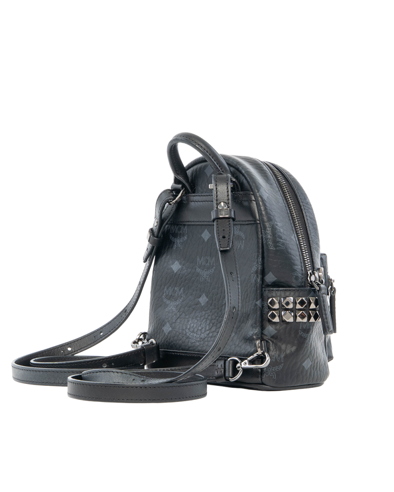 MCM BACKPACK ROCKSTUD MINI BLACK CALF BHW MMK AAVE13 BK001 7121