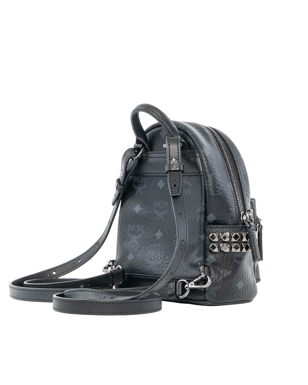 MCM BACKPACK ROCKSTUD MINI BLACK CALF BHW MMK AAVE13 BK001 7121