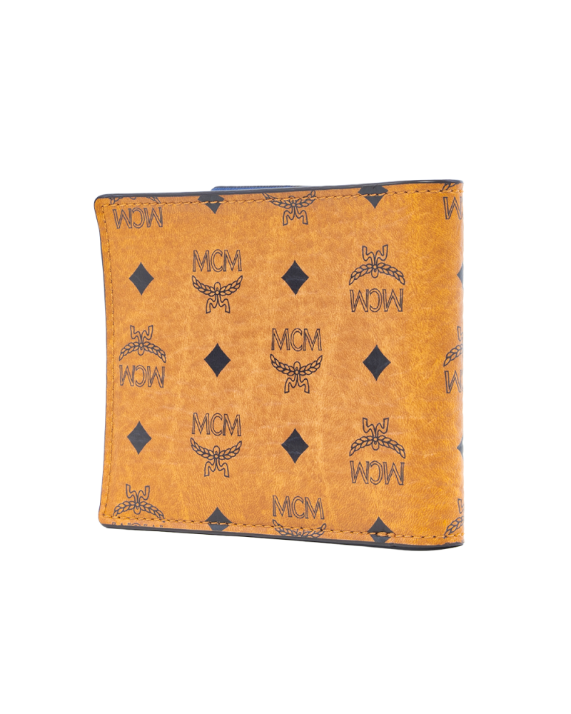 MCM BI FOLD WALLET SHORT BROWN CANVAS 10141408 0251