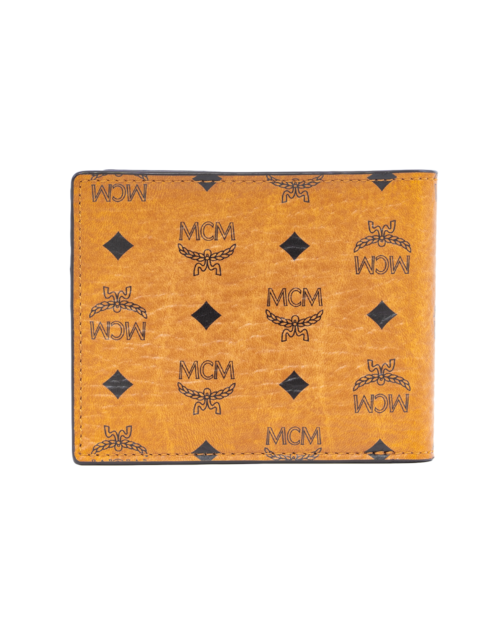 MCM BI FOLD WALLET SHORT BROWN CANVAS 10141408 0252