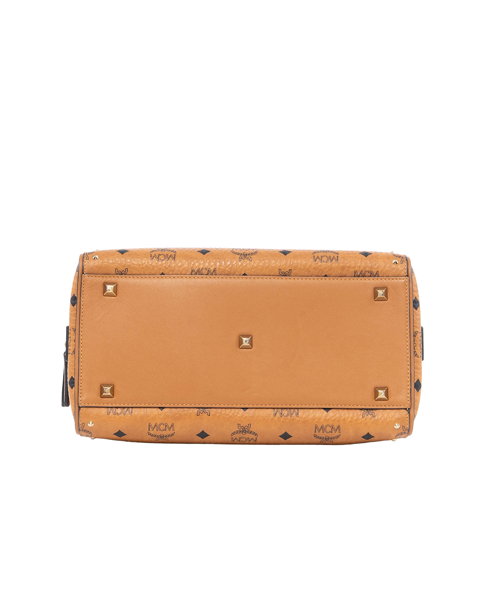 MCM BOSTON LIMITED BROWN CANVAS GHW 0534
