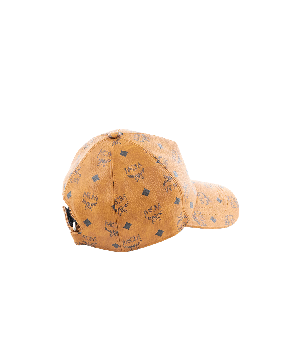 MCM CAP LOGO BROWN CALF 7309