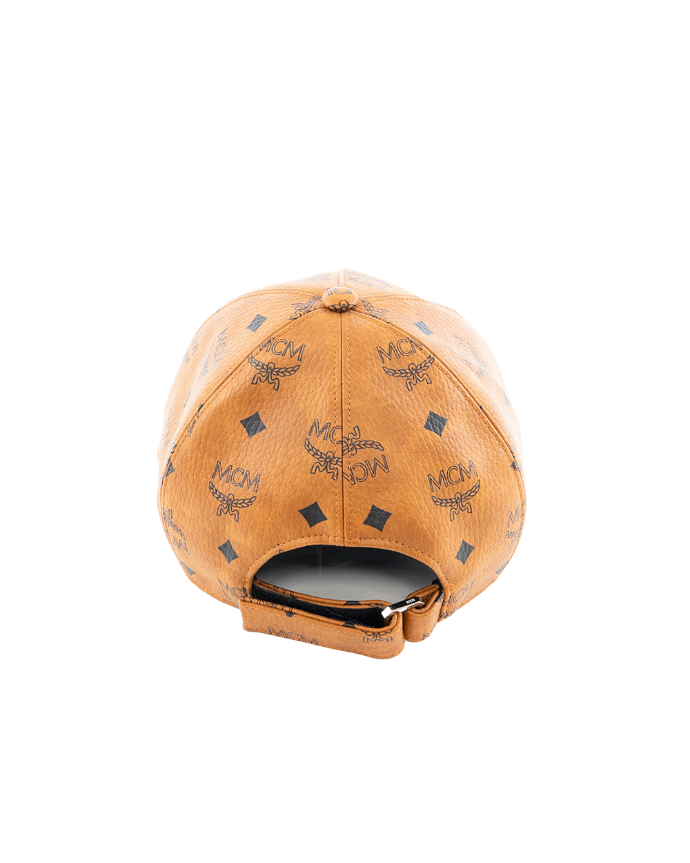 MCM CAP LOGO BROWN CALF 7310