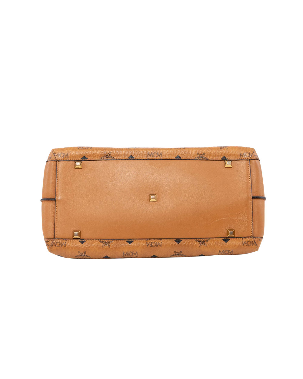 MCM ESSENTIAL TOTE BROWN CANVAS GHW 03054