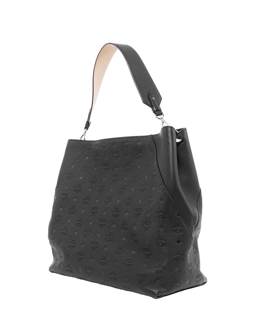MCM KLARA LARGE BLACK MONOGRAM LEATHER SHW MWH95KM75BK001 4143