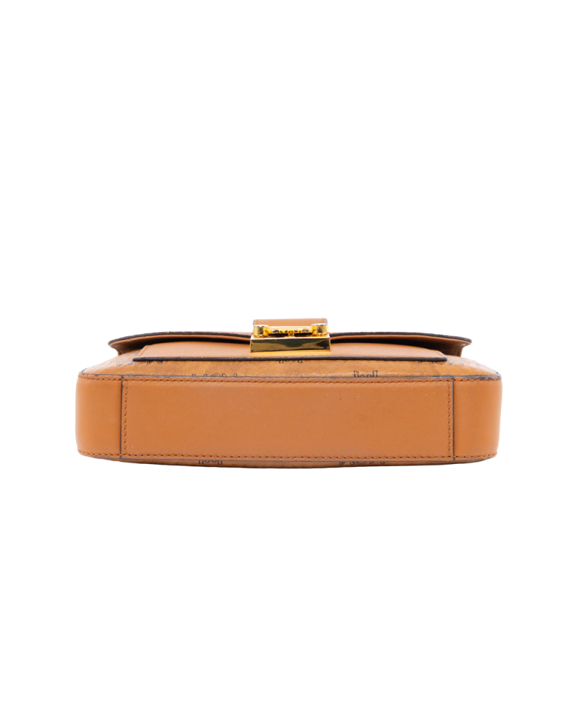 MCM MILLIE CROSSBODY BROWN CANVAS GHW 0221