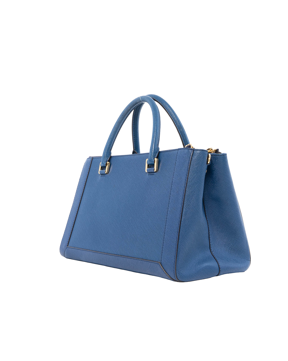 MCM NUOVO TOTE BLUE NAVY CALF GHW MWT 2ALN09 VY001 00545