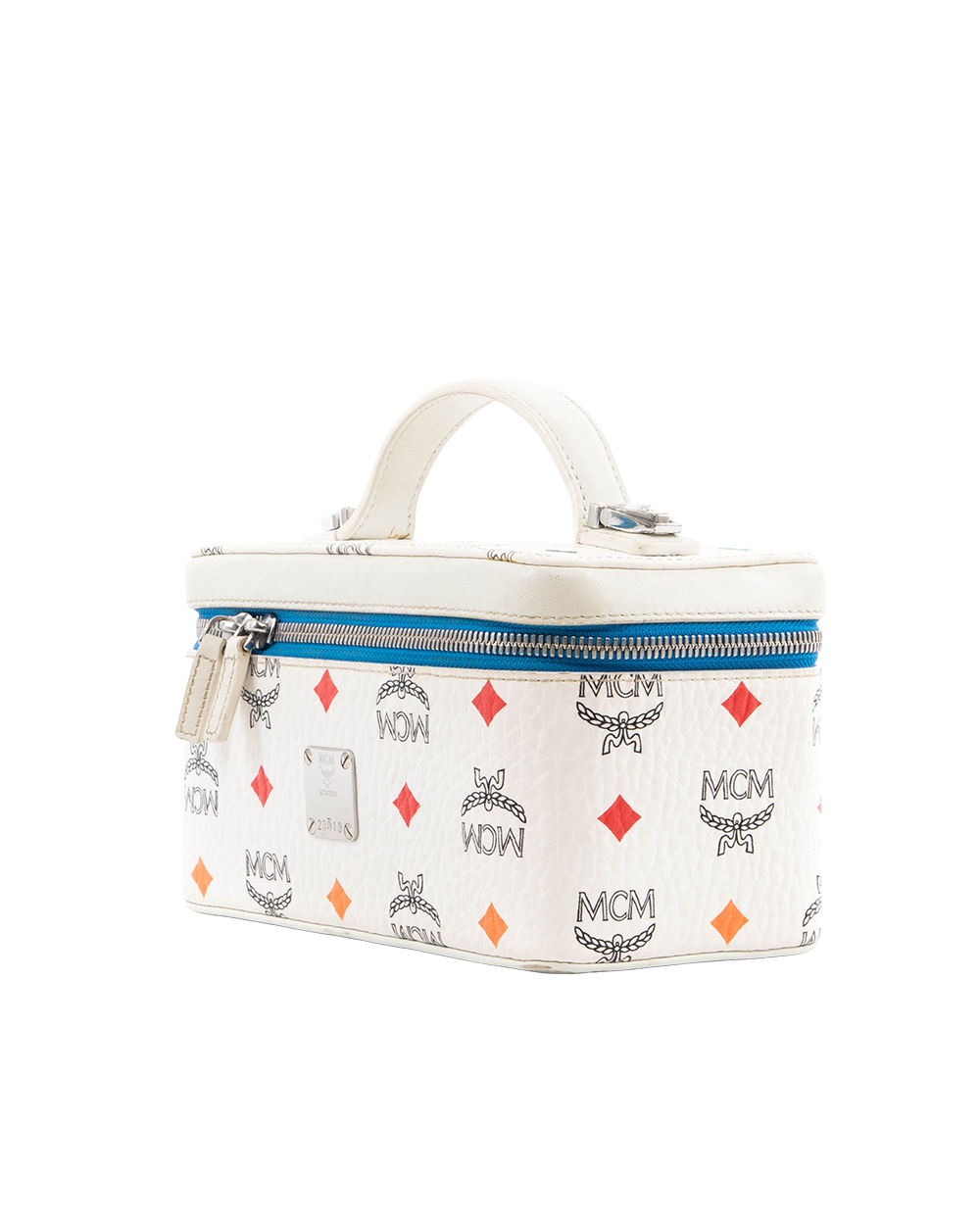 MCM ROCKSTAR VANITY WHITE BLUE CALF SHW MYZ9SSV60WA001 0430
