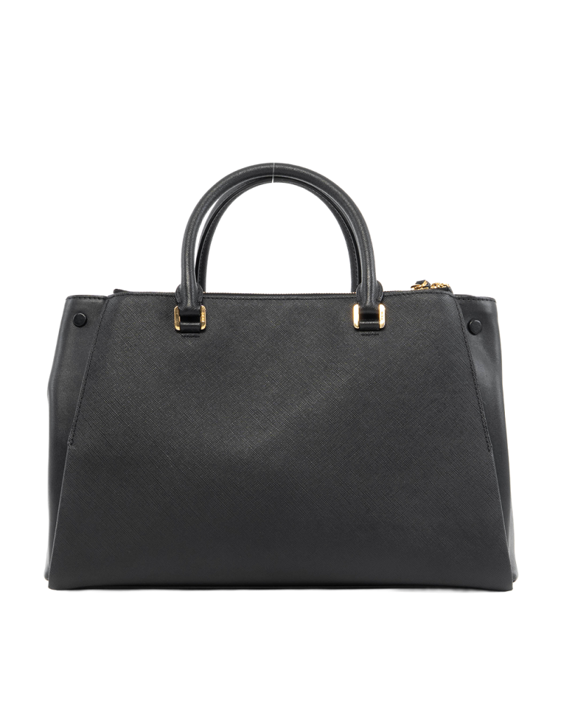 MCM TOTE BLACK SAFFIANO GHW MWT 4AED31 BK001 7371