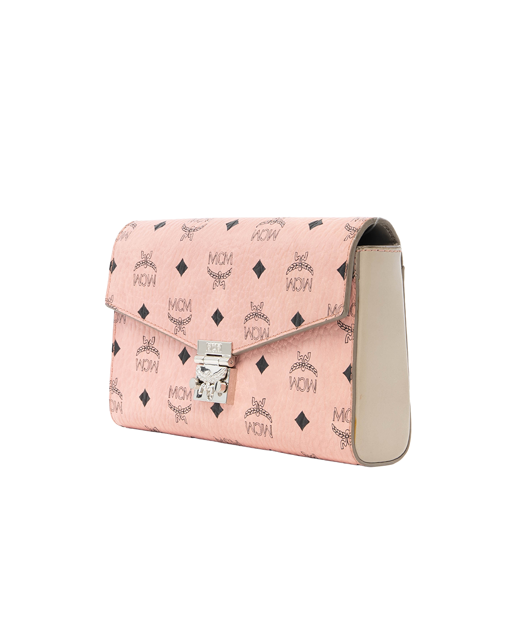 MCM WALLET ON CHAIN LONG PINK CANVAS SHW MWRBAFO01PZ001 7874