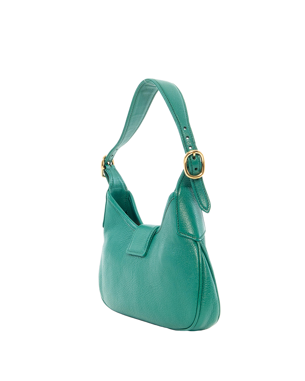 MIU MIU MADRAS HOBO BAG GREEN CALF GHW 6038