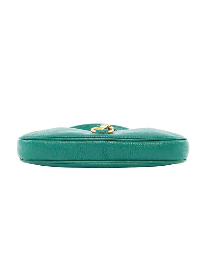 MIU MIU MADRAS HOBO BAG GREEN CALF GHW 6044