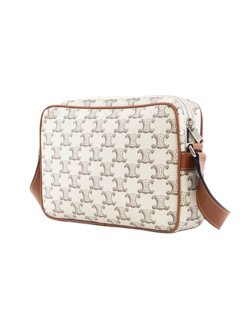 NEW CELINE HORIZONTAL MESSENGER ECRU TAN CANVAS SHW FCU2233 7391