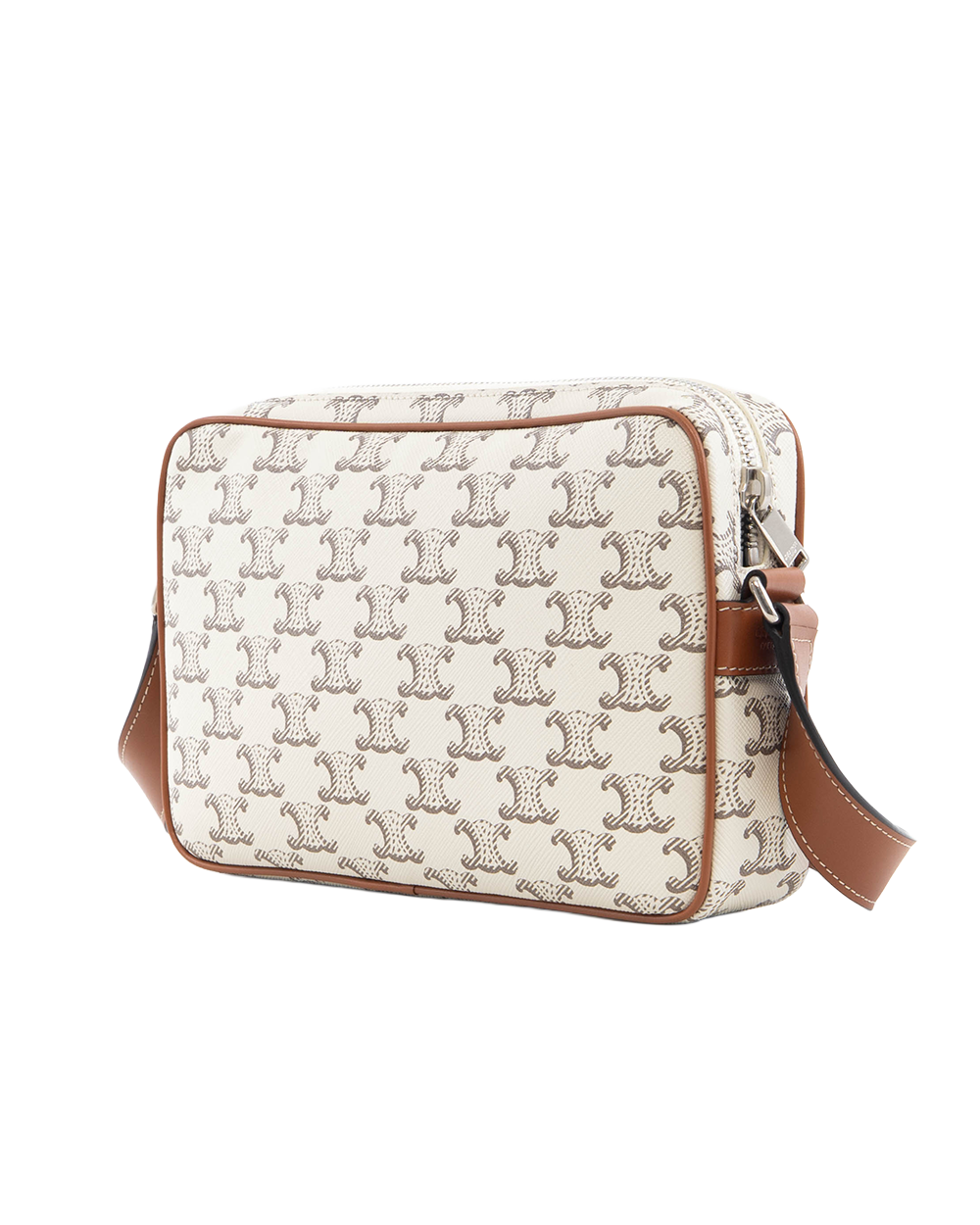 NEW CELINE HORIZONTAL MESSENGER ECRU TAN CANVAS SHW FCU2233 7391