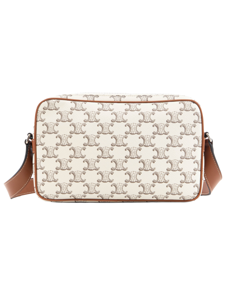 NEW CELINE HORIZONTAL MESSENGER ECRU TAN CANVAS SHW FCU2233 7392