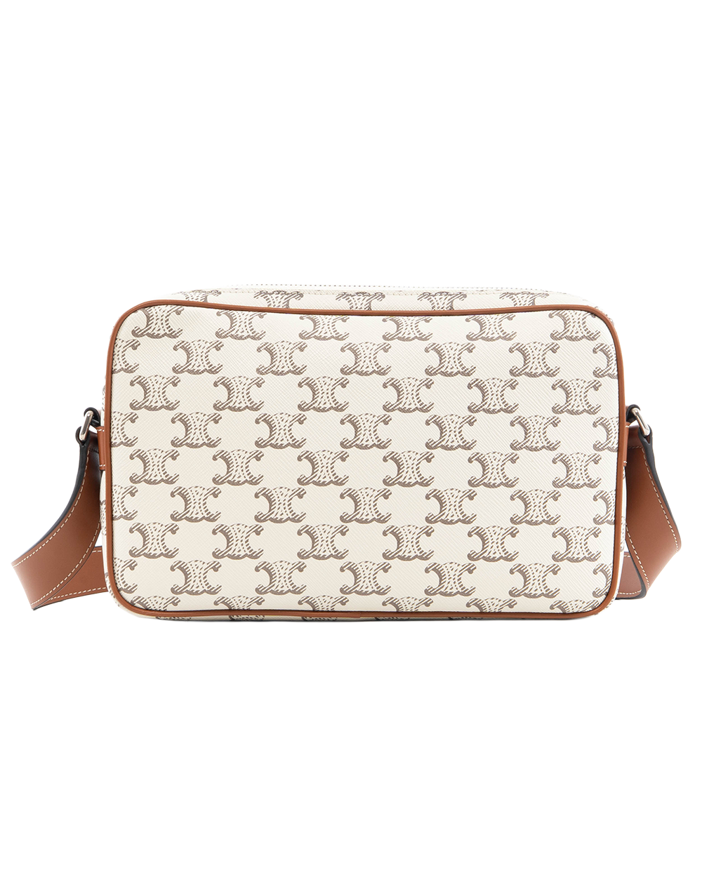 NEW CELINE HORIZONTAL MESSENGER ECRU TAN CANVAS SHW FCU2233 7392