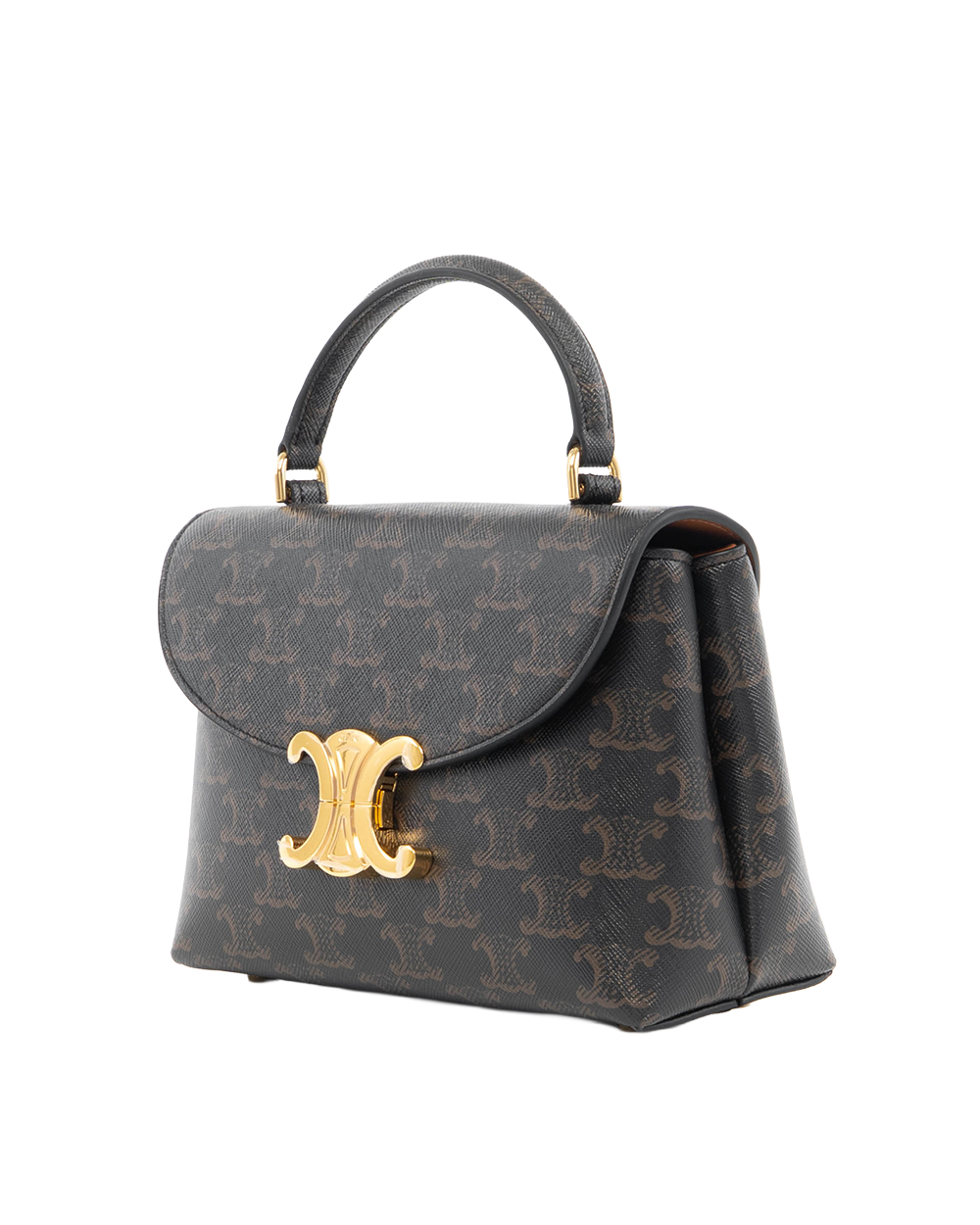 NEW CELINE NINO TEEN BROWN CANVAS GHW SLM4294 7320