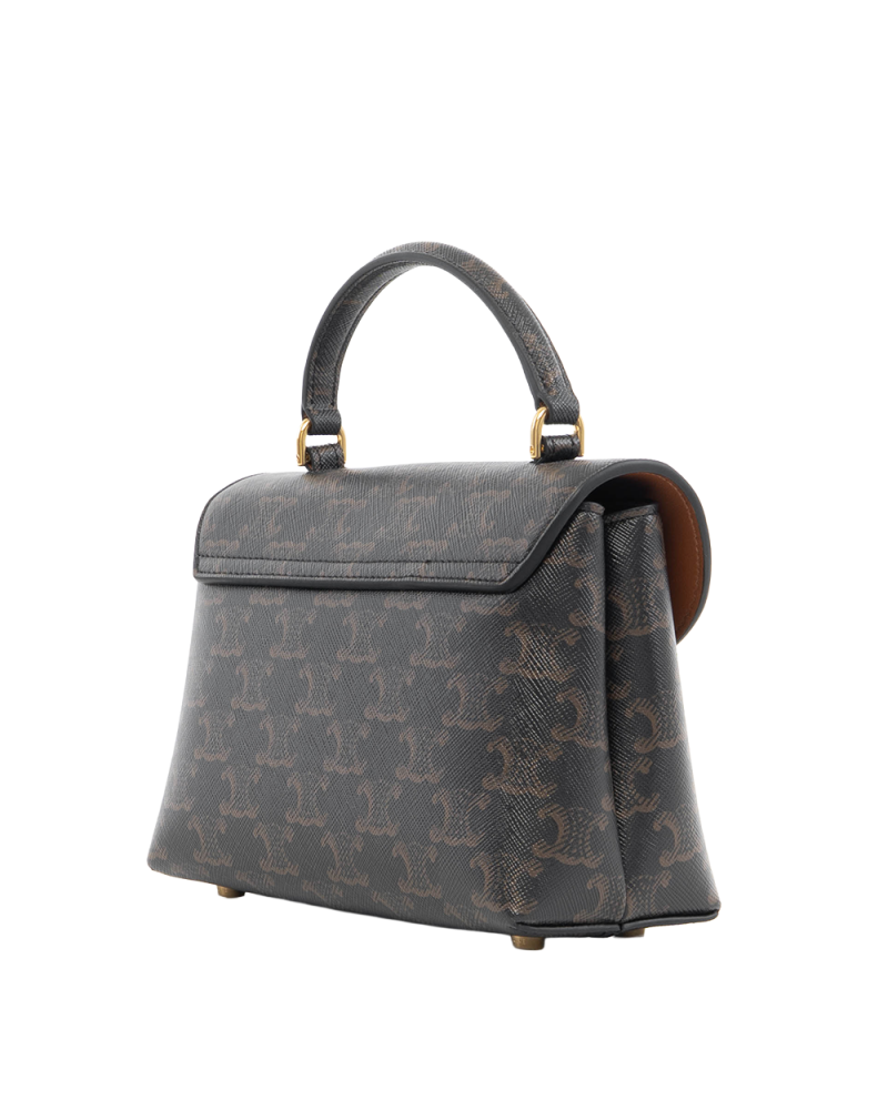 NEW CELINE NINO TEEN BROWN CANVAS GHW SLM4294 7321
