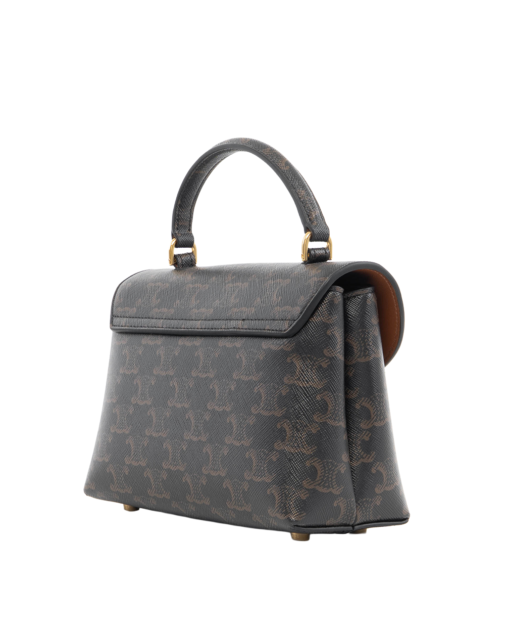 NEW CELINE NINO TEEN BROWN CANVAS GHW SLM4294 7321