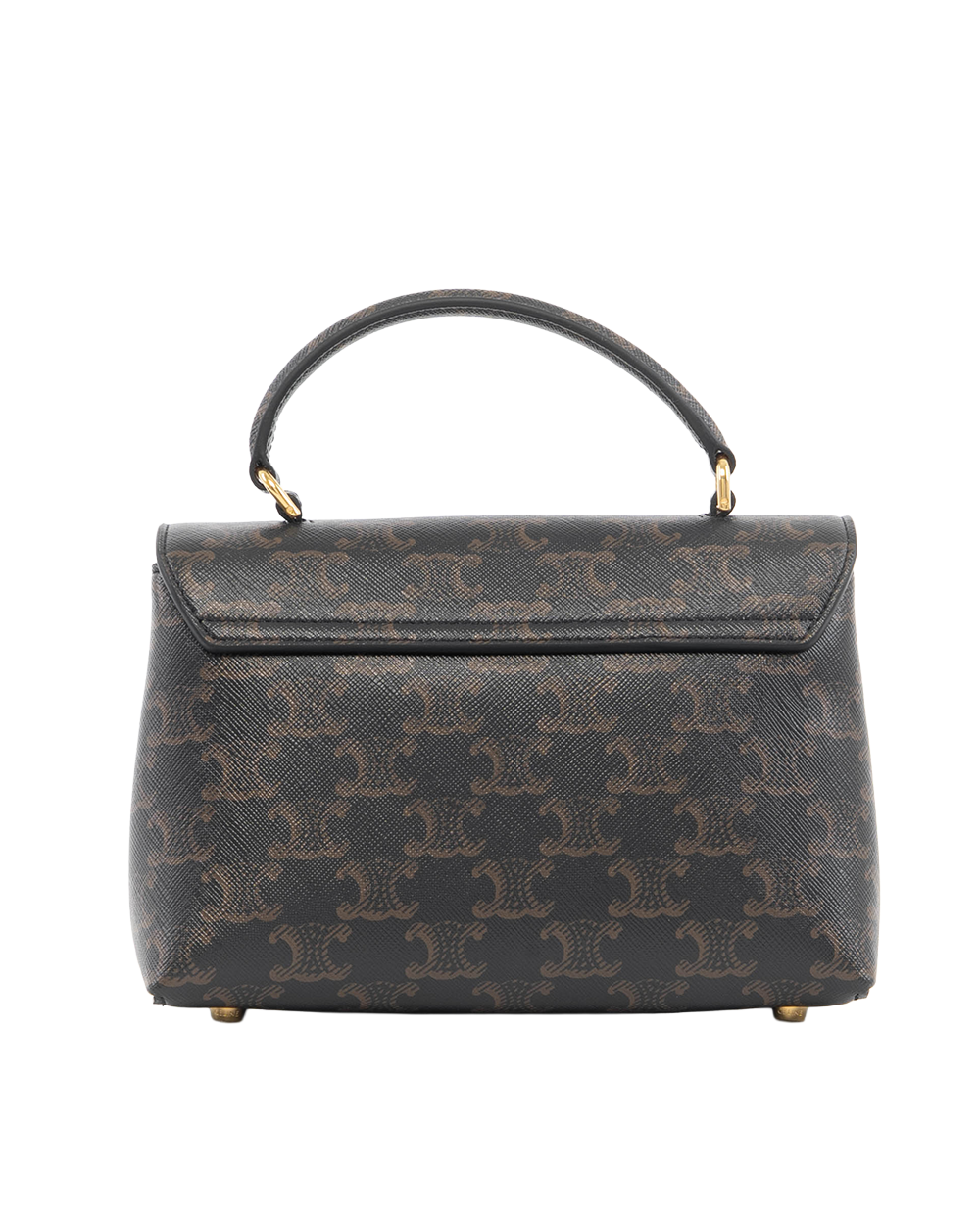 NEW CELINE NINO TEEN BROWN CANVAS GHW SLM4294 7322