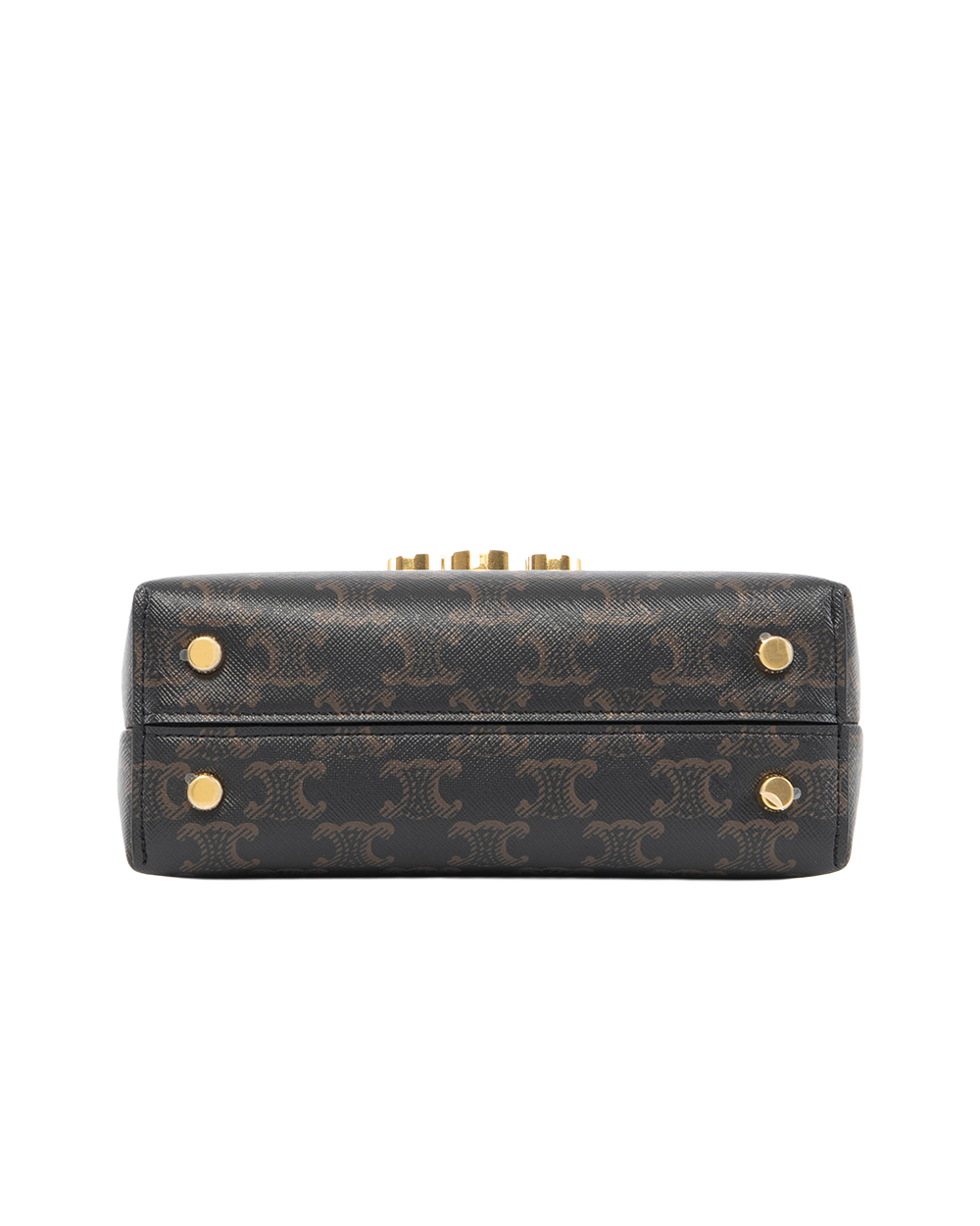 NEW CELINE NINO TEEN BROWN CANVAS GHW SLM4294 7323